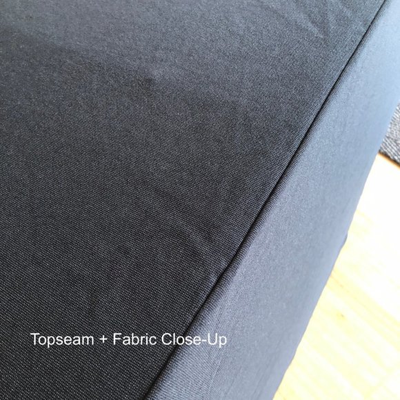 SET/3 Black Fitted 6-8-Ft Tablecloths - Picture 6 of 8